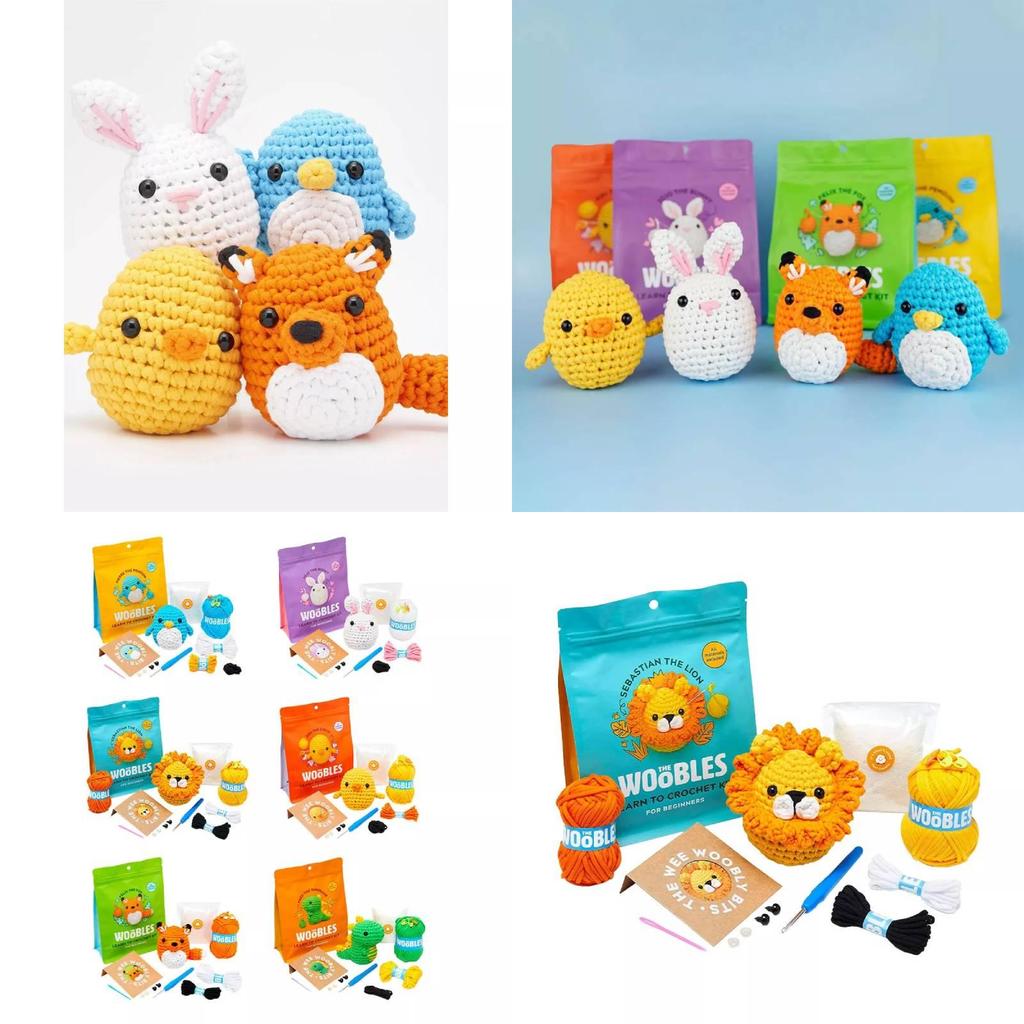 Zestaw do szydełkowania dla początkujących z wciągającymi samouczkami wideo do tworzenia zwierzątek DIY na sezon wiosenny 2023
