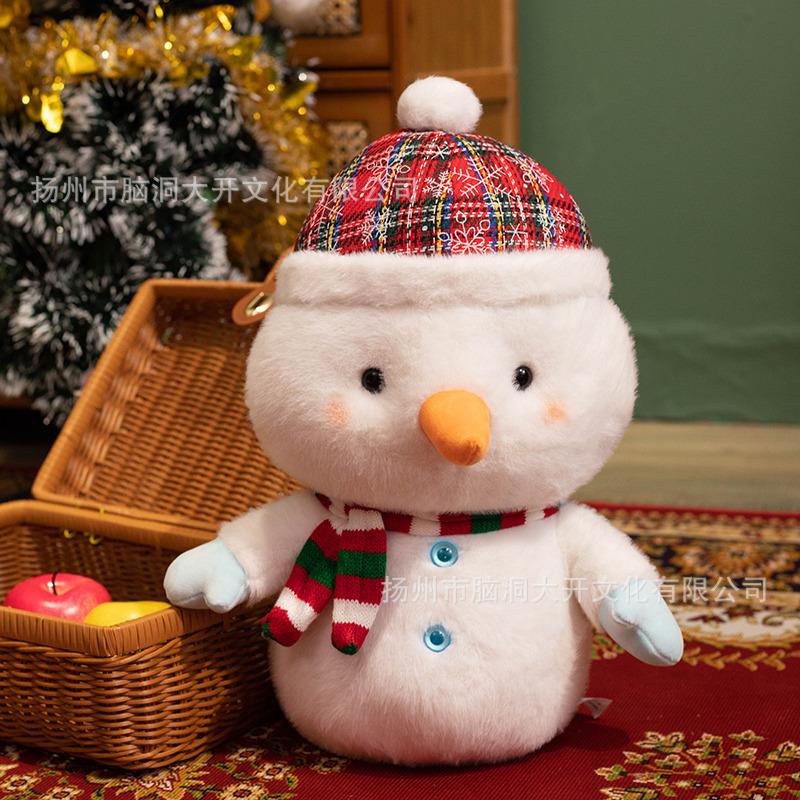 New Cartoon Santa Claus Doll Decoration Hot Selling Christmas Gift Plush Toy Snowman Elk
