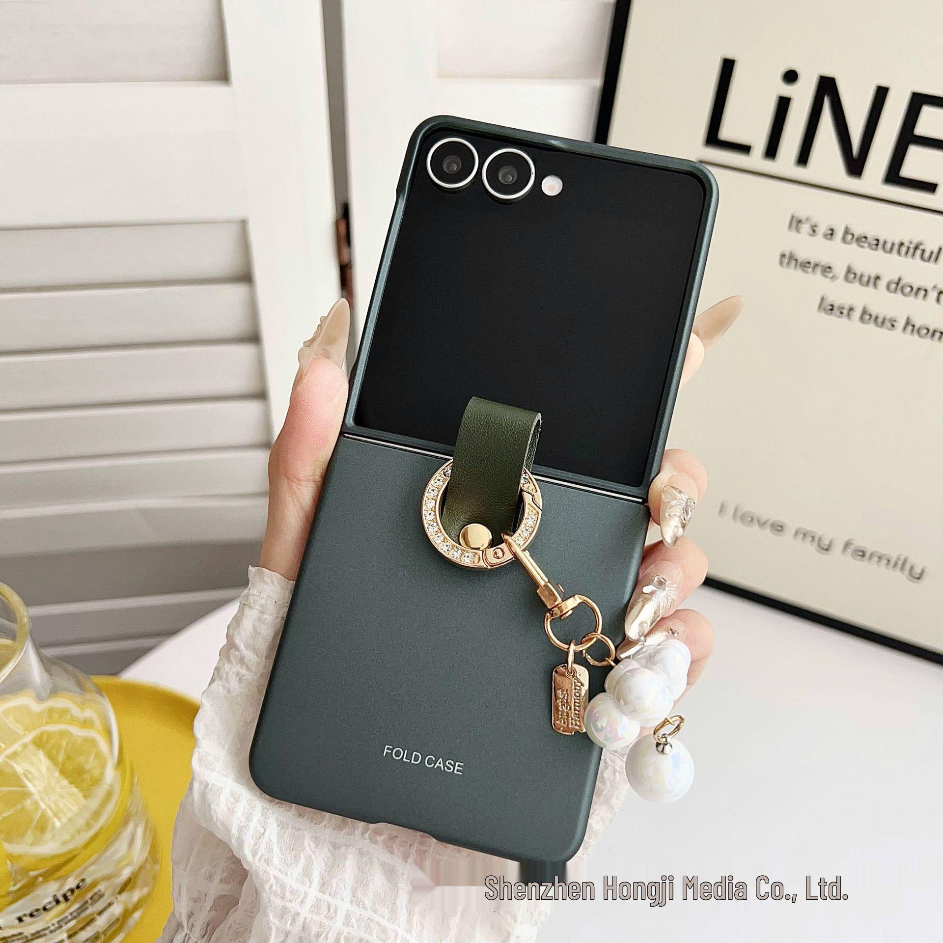 

Матовый чехол Samsung Z Flip7 с ремешком для руки - Противоударная защитная накладка для Flip6 Samsung Z Flip3