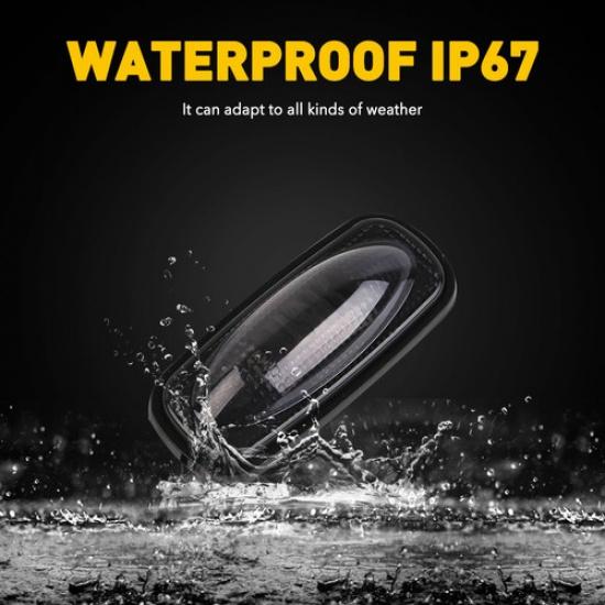 For 03-09 Dodge Ram 2500 3500 Dually Bed LED Fender Side Marker Lights Smoked 4X