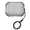 Transparent Earphone Case for AirPods Pro 3 TPU Shockproof Anti-drop Protective Case Cover with Lanyard Keychain