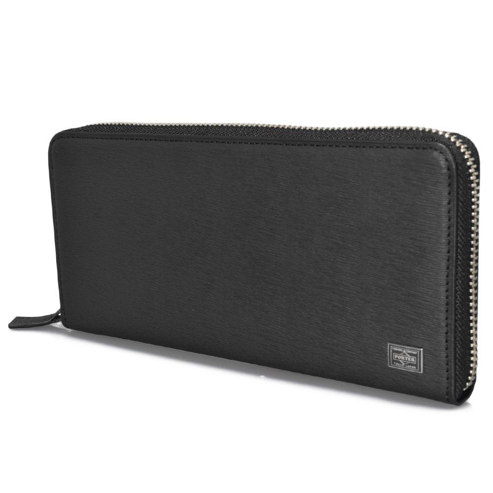

PORTER Мужской круглый длинный кошелек на молнии 052-02214 1. Унисекс Дизайн Черный