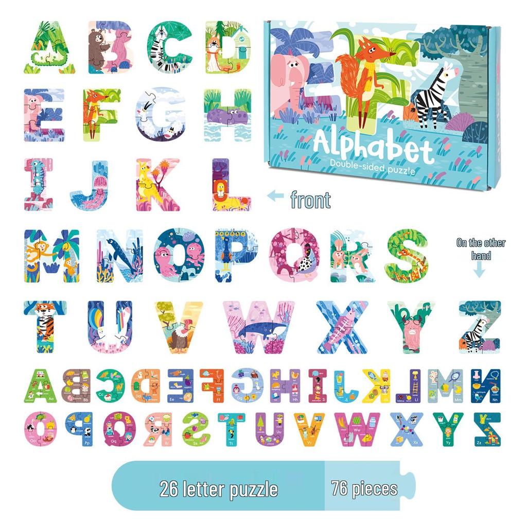Große Puzzle-Handtasche für Kinder im Alter von 3-6 Jahren, ideales Geschenk für Kindergartenjungen und -mädchen, Früherziehungsspielzeug