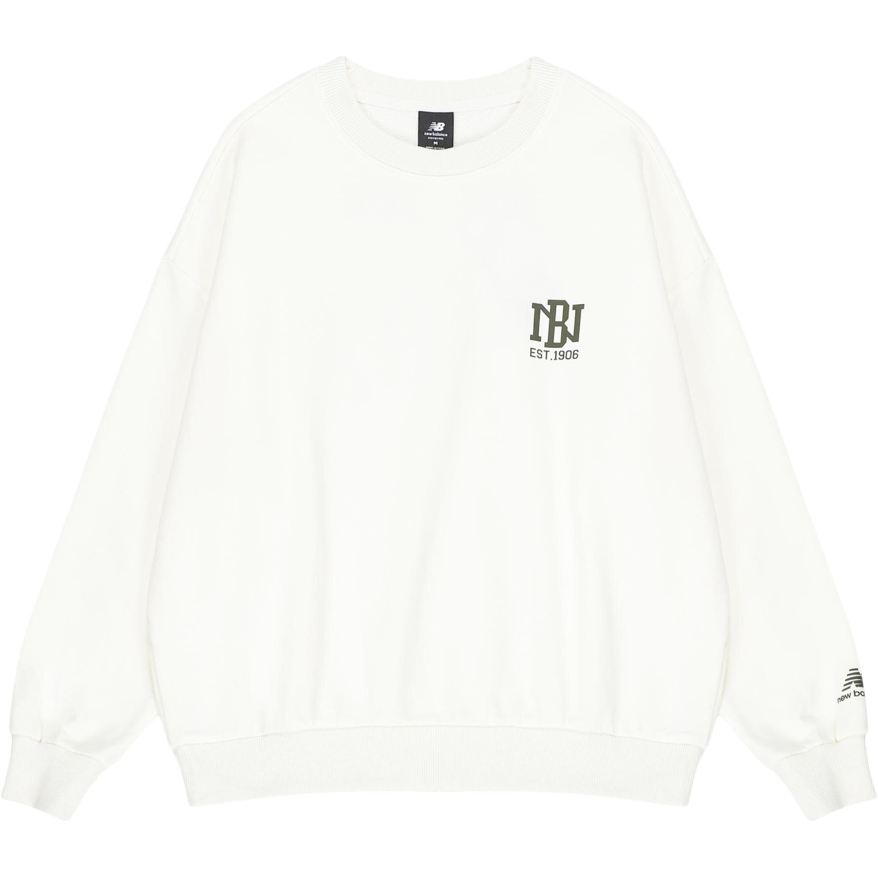 New Balance Sweatshirt Men s White AMT23330-CIC XXL
