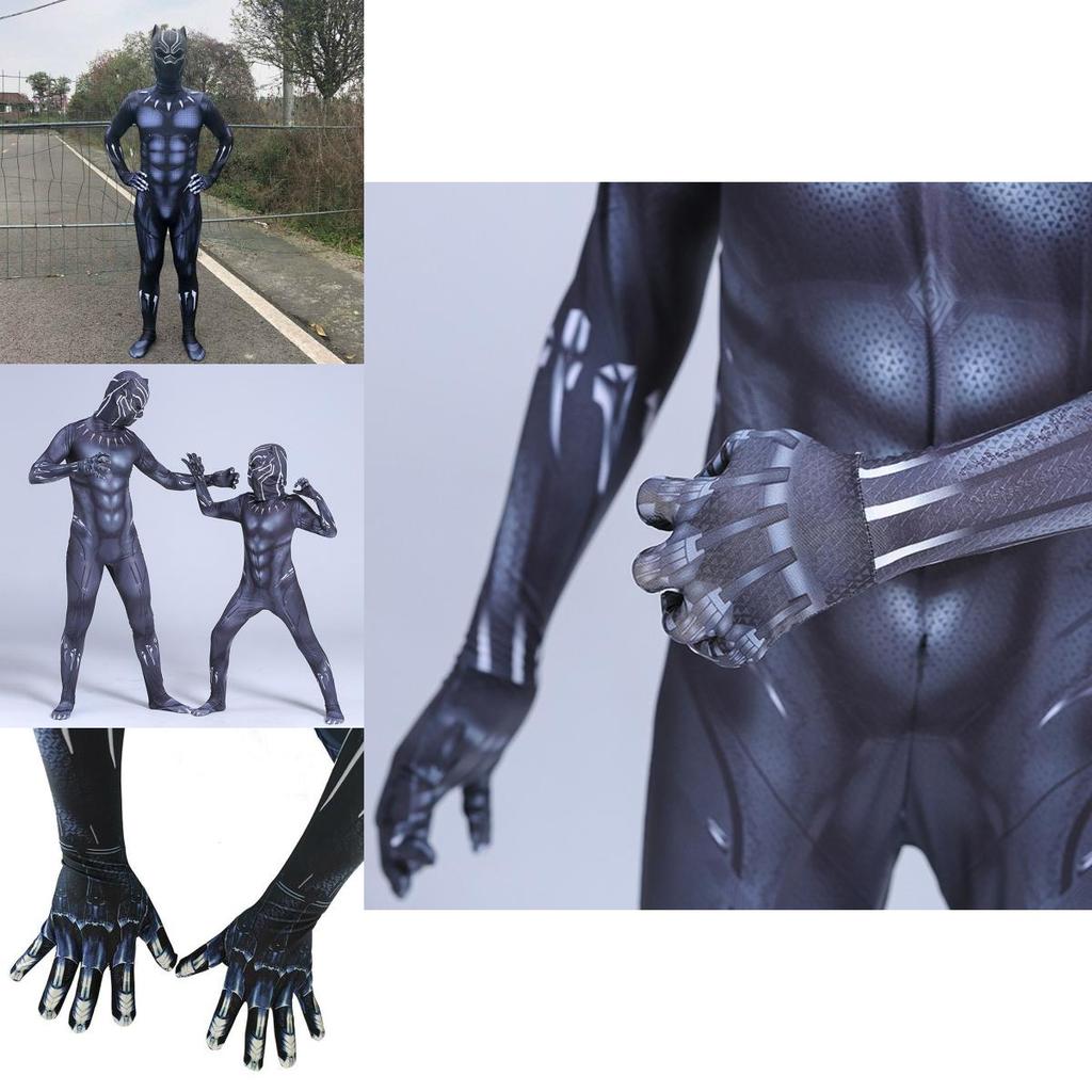 Kombinezon Cosplay Superbohatera Czarnej Pantery Premium Quality Dla Dorosłych I Dzieci