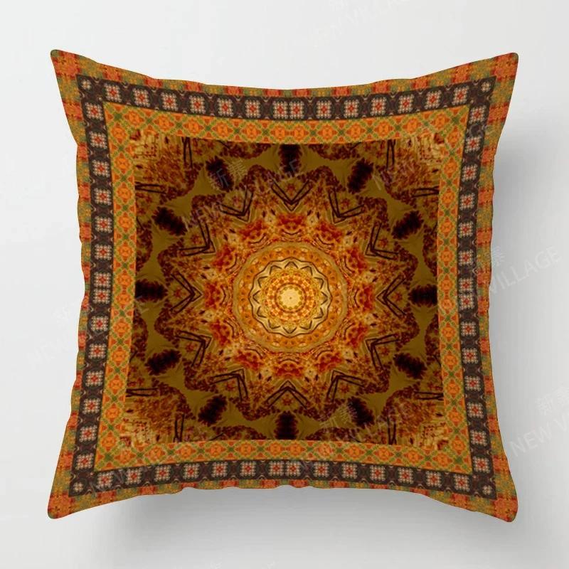 Fall Home Decor Autumn Living Room Throw Pillow Cover Sofa Boho Cushion Cover   Mandala