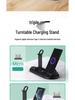 Certified 15W 3-in-1 Wireless Charging Stand for iPhone, Watch & Earbuds