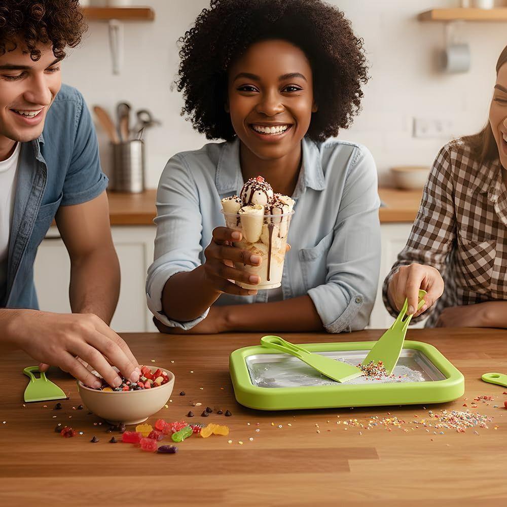 Multifunctional Ice Cream Maker Instant Sweet Spot Cold Plate  Summer Season