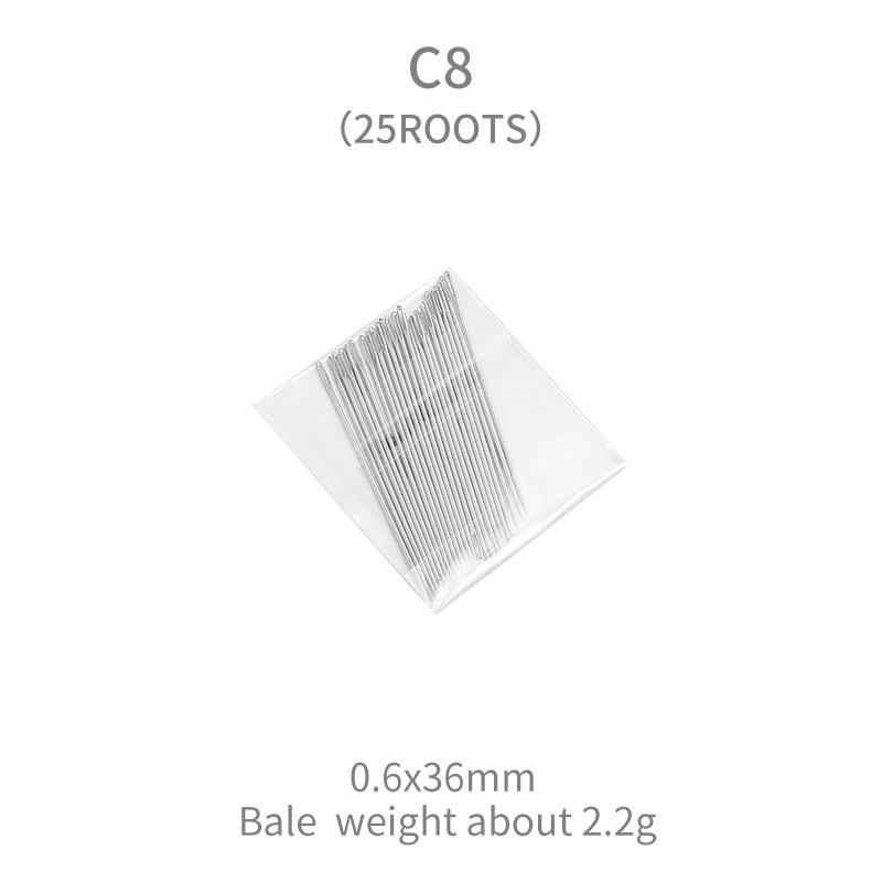 25Pcs Multi-Size Big Eye Hand Sewing Needle Home Sewing Steel Needle Cross-Stitchs Hand Embroidery Clothes Needles