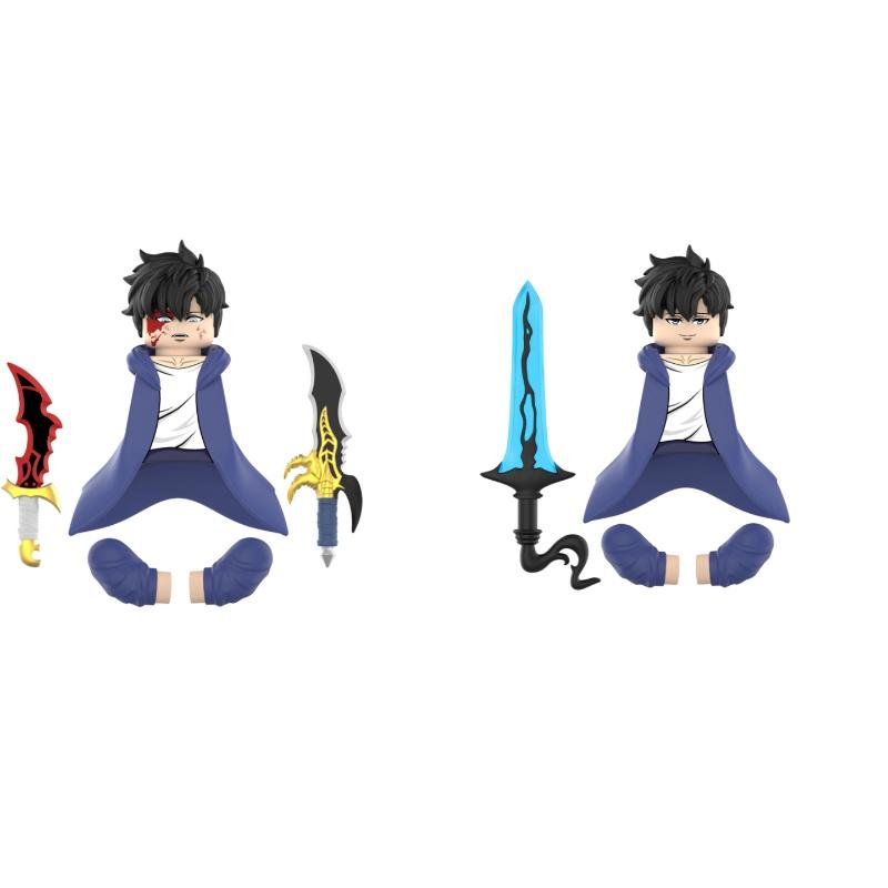 NUEVAS Minifiguras 2025 de Solo Leveling Cheng Xiaoyu: 6 Estilos, Brazos con articulaciones esféricas, Armas únicas, Muy detallado, Juguetes de anime