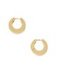Tom Wood Arch Small Satin Gold Hoop Reciklēts proves sudrabs ar 18K zelta stīpām, Auskari, EAH76SNA02S, 925-9K zelts, Mazi, 1 mikrona pārklājums.