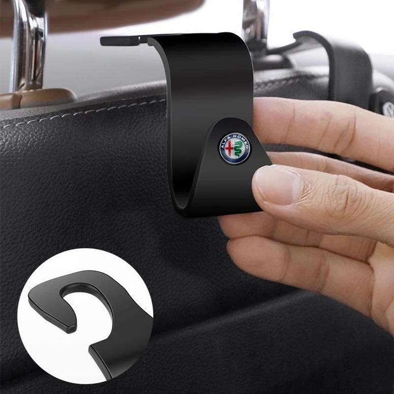 Samolepky na auto Pro Alfa Romeo 2 ks Háčky na opěrku autosedadla Autopříslušenství Pro Alfa Romeo Spider Giulia Giulietta 156 Tonale Mito Ste