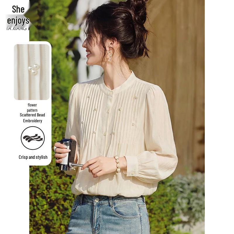 

Women s Long Sleeve Doll Shirt Blouse M