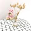 Nordic Glass Vase Home Creative Jewelry Ornaments Transparent Dried Flower Hydroponic Small Brown Bottle Vase Bedside Decoration