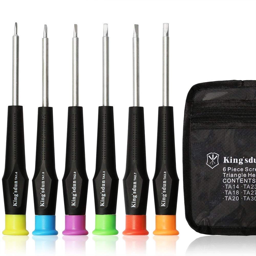 Kingsdun Triangular Screwdriver Set for Triangular Special Precision Screwdrivers with 6 for Plarail Rubber Tire Compatible with Thomas Happy Repair