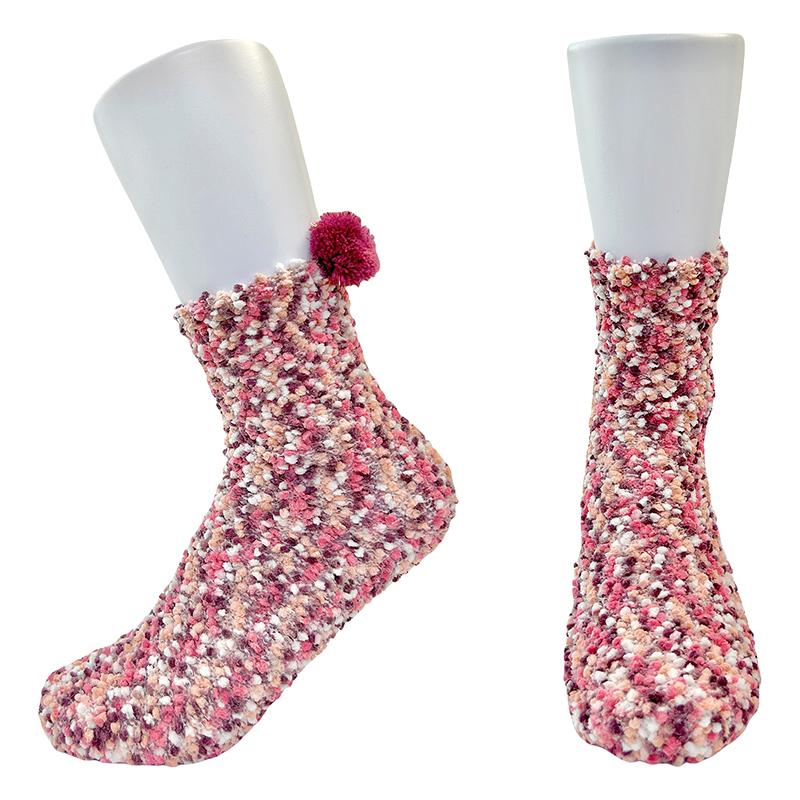 

1 пара носков из кораллового флиса, приятных к коже, подарок, дышащие, на каждый день, милые, красочные, легкие и теплые розовый