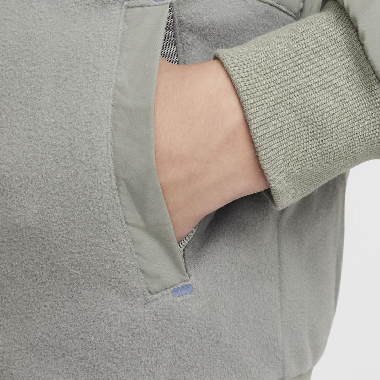 Nike Sportswear City Utility Easyon Jacket With Logo Print Hooded Long Sleeve Zipper Kids jackets Dark-Mud-Gray HF4208053