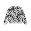 Vans Black White Tiger Stripes Print Crew Neck Pullover VN0002BPYM8