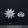Stylish Sunflower Brooch – Unisex Luxury Micro-Paved Zirconia Lapel Pin