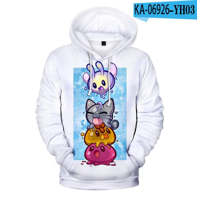 Mikiny 3D tisk Slime Rancher Kreslené Anime Hry Mikiny Kluci Dívky Unisex Mikiny s kapucí Cosplay Dětské Tepláky