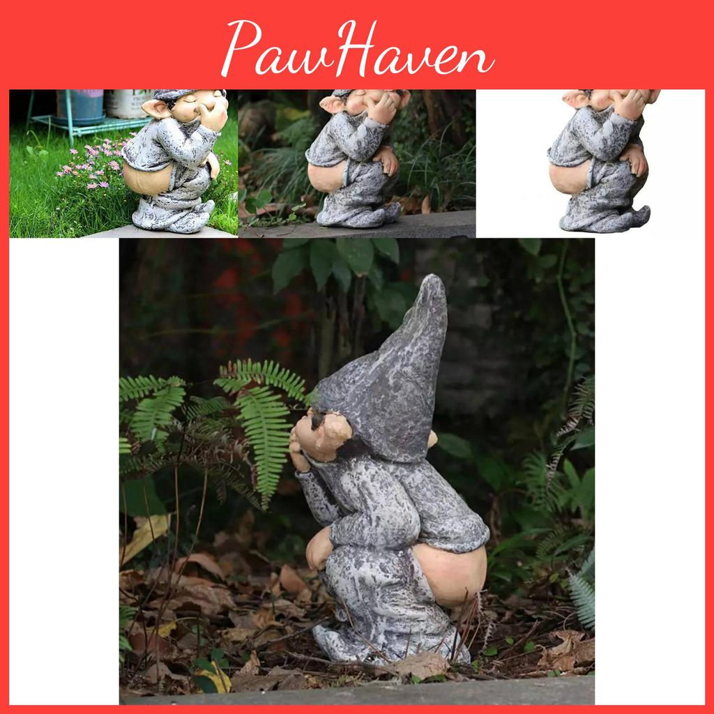 Whimsical Garden Gnome Decorative Figurine Delightful Resin Statue For Outdoor Spaces
