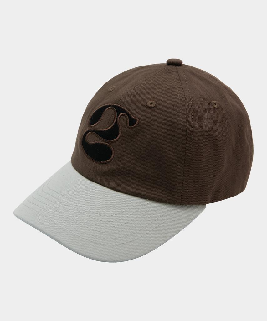 SOME PLACE Signature Symbol Logo Applique Two-Tone Layered Ball Cap _2 Colors