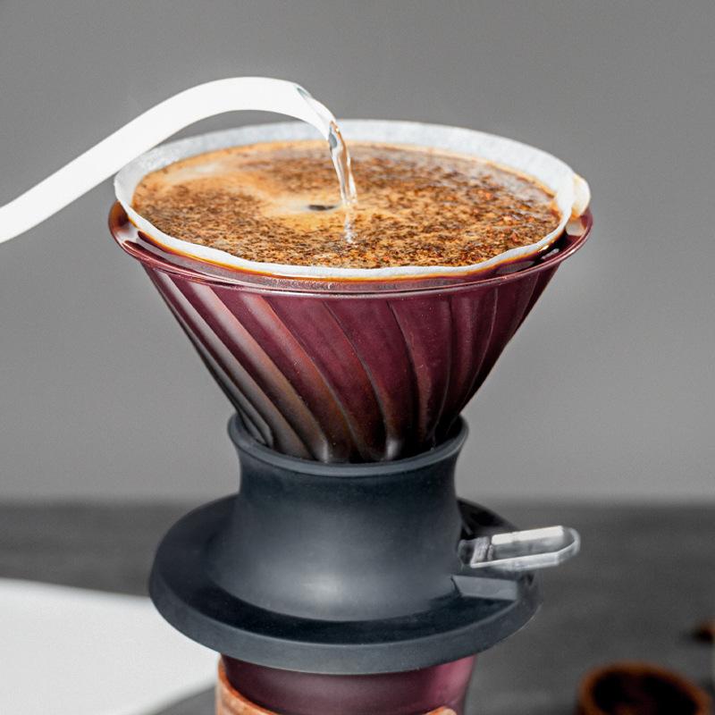 Coffee & Tea Brewer Heat-Resistant Borosilicate Glass,Pour Over Coffee Maker Tool Dripper,Coffee Brewing Pot,for Home Office