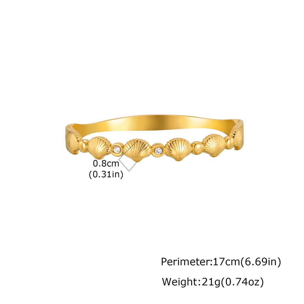 Stainless Steel Geometric Design Women'S Bracelet, Fashionable Ol Light Luxury Style Versatile Simple Zircon Bracelet B-767
