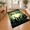 Dead by Daylight Custom Name Personalized Rug Non‑Slip Doormat Floor Carpet Housewarming Birthday Gift for Family Friends