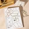 JIANWU Border Theory Series Vintage Geometric Frame Landscape Material Collage Sticker Book Creative DIY Journal Stationery