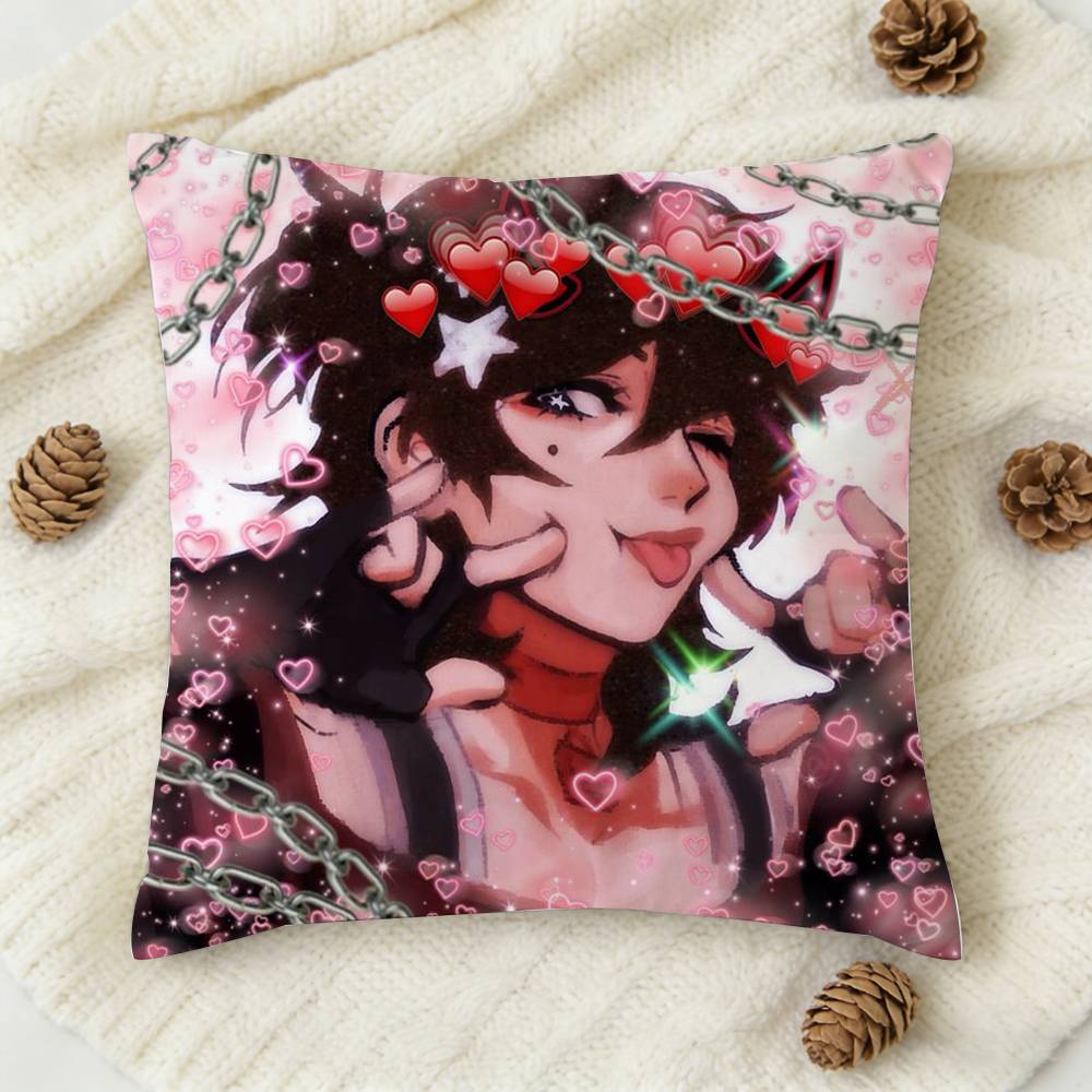 K-Killer Chat Ronin Misaki Double-Sided Printed Square Decorative Cushion Cover For Sofa Living Room Home Decor