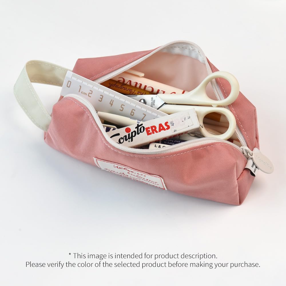 Monolike Archive Block Pen Case, Real Black - Archive Block Pen Case, Real Black Pencil Case, Pencil Pouch, Office Pouch