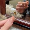 Elegante Tigerauge Silberbeschichtete Steinringe für Damen Minimalistisch Neue Mode Persönlichkeit Kreativ Täglicher Party Schmuck Geschenk