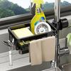 Kitchen Sink Faucet Shelf Sponge Dish Cloth Rack Holder Racks Storage Organizer