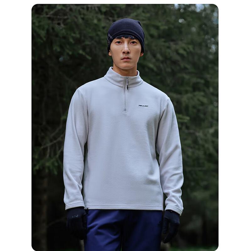 Pelliot Unisex Outdoor Fleece Jacket with Stand Collar