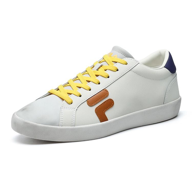Fila Stride Slip Resistant Durable Lightweight Shock Absorbing Low Top Skate Shoes Men Sneakers Star-White F12M124307FSG