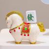 Chinese Style Horse Figurine Resin Desktop Ornament Cute Horse Miniature  Bookshelf
