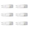 6pcs G9 LED Bulb Energy Saving General Standard Interface 360 Degrees  Heat Dissipation Cold White Light