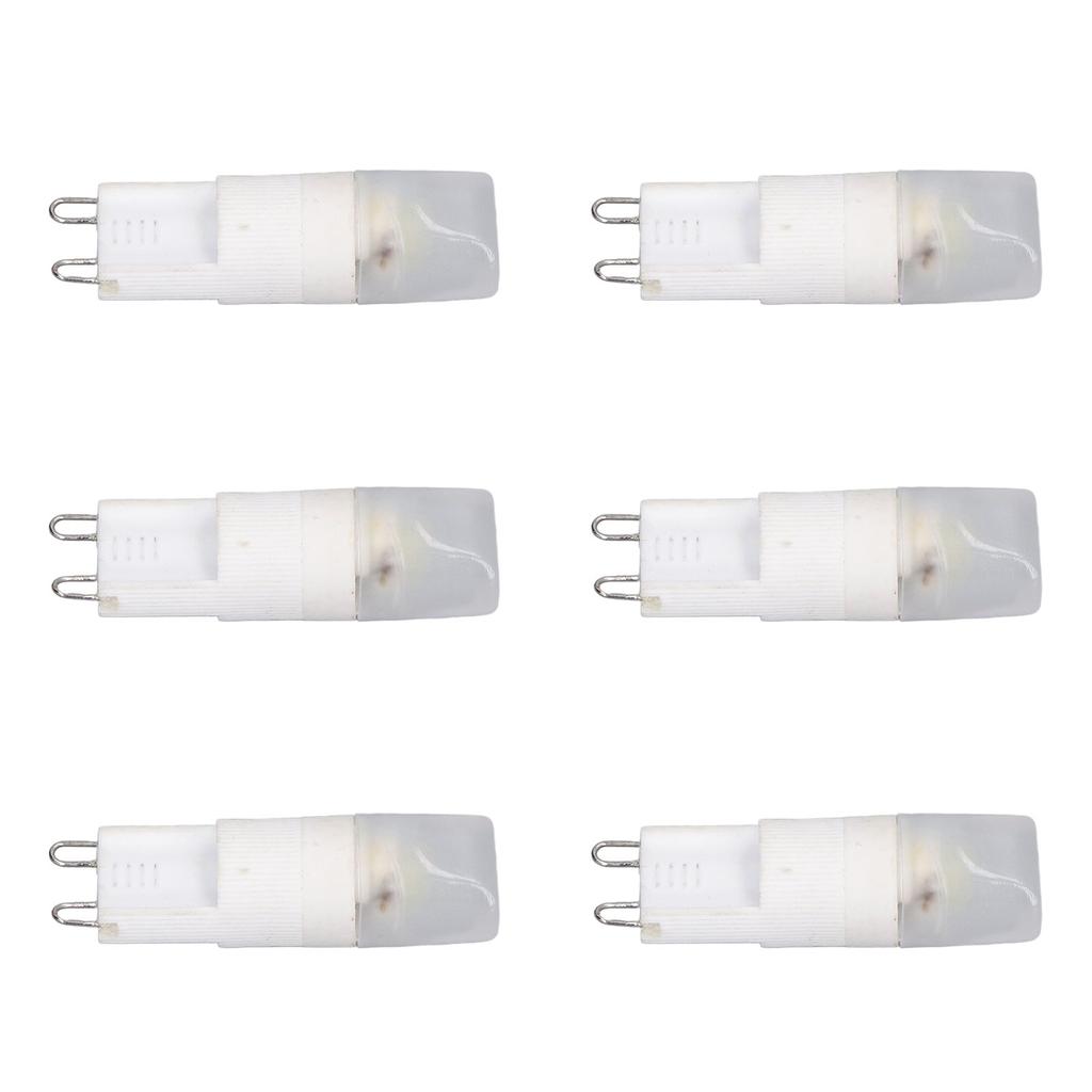 6pcs G9 LED Bulb Energy Saving General Standard Interface 360 Degrees Heat Dissipation Cold White Light