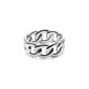 Daniel Wellington Chunky Chain Ring Thick Chain-Shaped Ring Friendship Ring Couple Ring