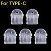 Transparent DIY Anti Dust Charge Port Dust Plugs for IOS 3.5MM Jack Type C Plug Cellphone USB Cover Cap For iPhone 17 16/Samsung