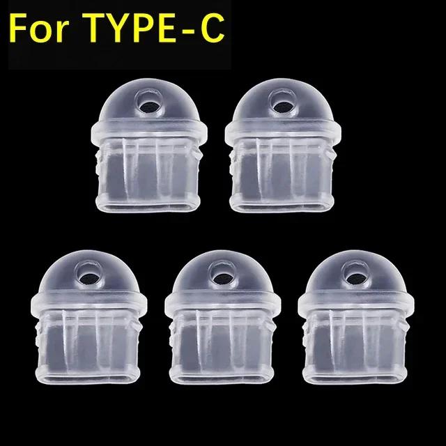 Transparent DIY Anti Dust Charge Port Dust Plugs for IOS 3.5MM Jack Type C Plug Cellphone USB Cover Cap For iPhone 17 16/Samsung