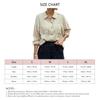 Tassel Long Sleeve Blouse Turn Down Collar Drop Shoulder Button Up Tassel Trim Blouse Shirt Apricot