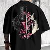 2026 Bawełniany T-shirt z Nadrukiem Japońskiej Wiśni dla Mężczyzn i Kobiet, Letni, Jesienny, Codzienny, Outdoor, Sportowy, Luźny, Streetwearowy, Krótki Rękaw, Oversize