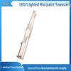 Lighted Stainless Steel Eyebrow Tweezers & Trimmer – Luminous Arrow Beauty Tool