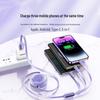 Retractable 3-in-1 USB Fast Charging Cable for Apple, Android, Type-C Devices