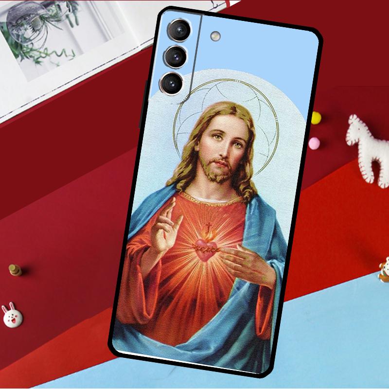 God Jesus Funda For Samsung Galaxy S26 S25 S24 S21 S22 S20 Ultra S9 S10 Plus S23 FE S25 FE Phone Case