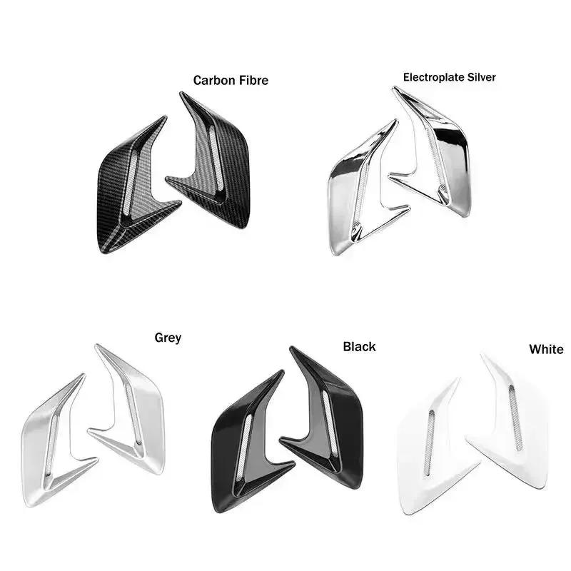Carbon Fiber Universal Car Shark Gills Fender Side Air Flow Outlet Vent Decoration Sticker Trim Cover Decal Car Styling
