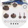 Metal Bridge Gear Set Accessories Wear Resistant Drive Shaft Convenient RC Car Parts for 1/12