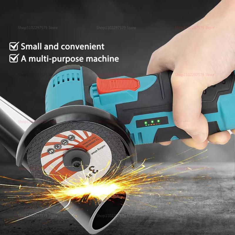 12V Cordless Mini Angle Grinder Brush Cutter Portable Polishing Machine Cutting Tool for Home DIY Jewelry